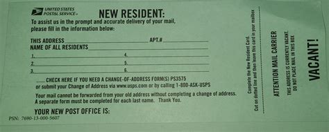 usps new address registration.
